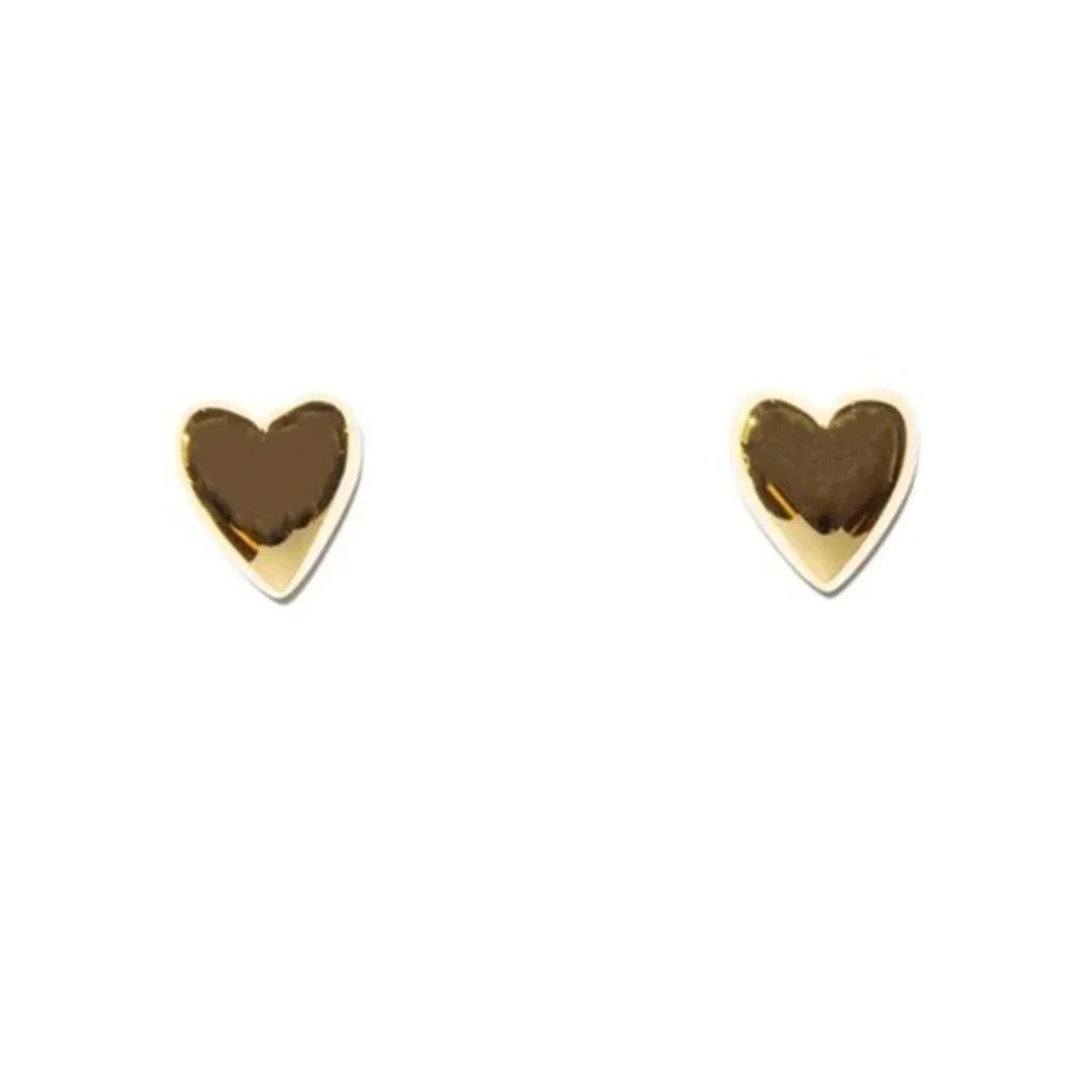 Lele Sadoughi Ashford Heart Stud Earrings - Picture 1 of 2